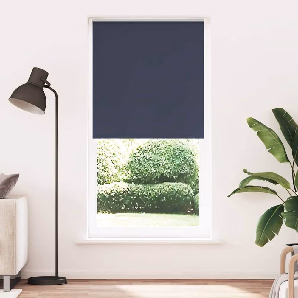 Berkfield Home Blue Blackout Roller Blind in Polyester, W: 120 cm, H: 130 cm – 3