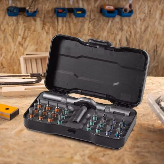 Kelvenix 25-Piece Magnetic Precision Multi Bit Screwdriver Set in Black – 1