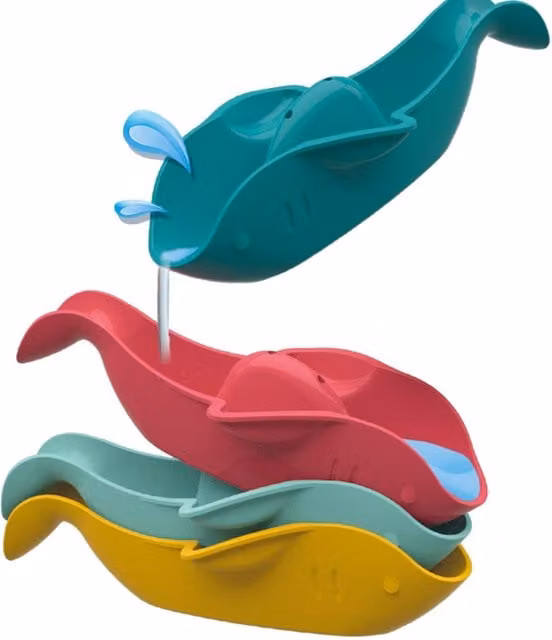 SES Fish in a Row Animal Toy in Red and Yellow