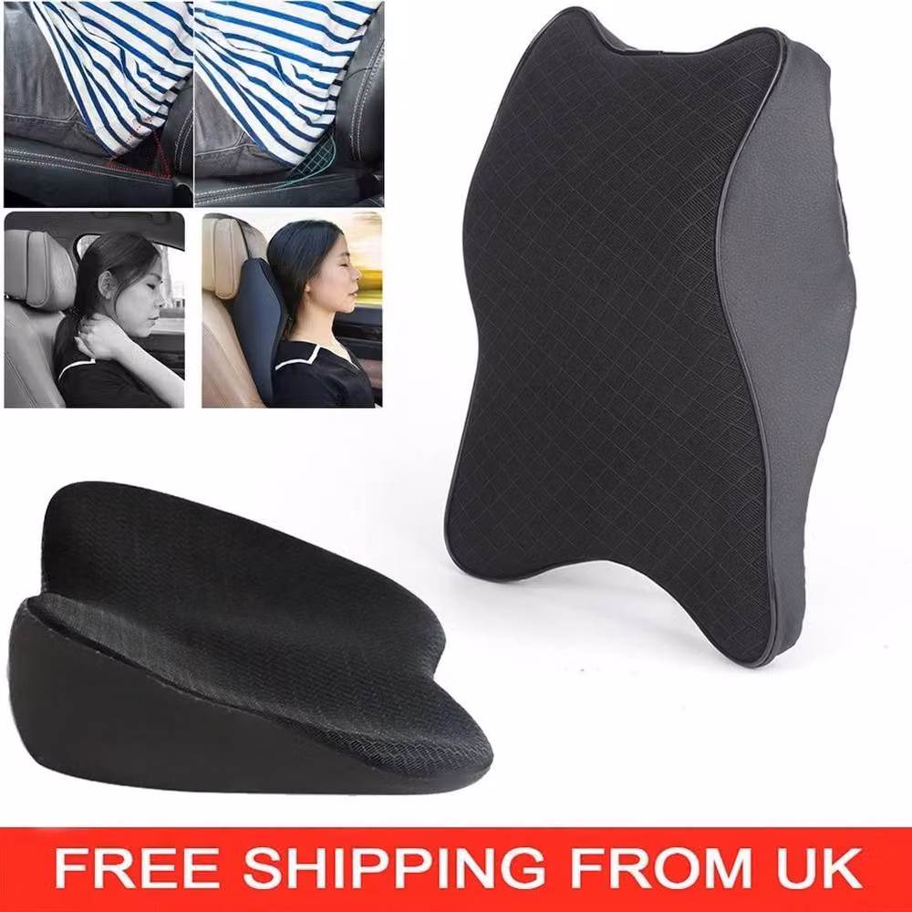 SPETLEK Memory Foam Car Cushion for Driving, Black, W: 190 cm x D: 100 cm – 2