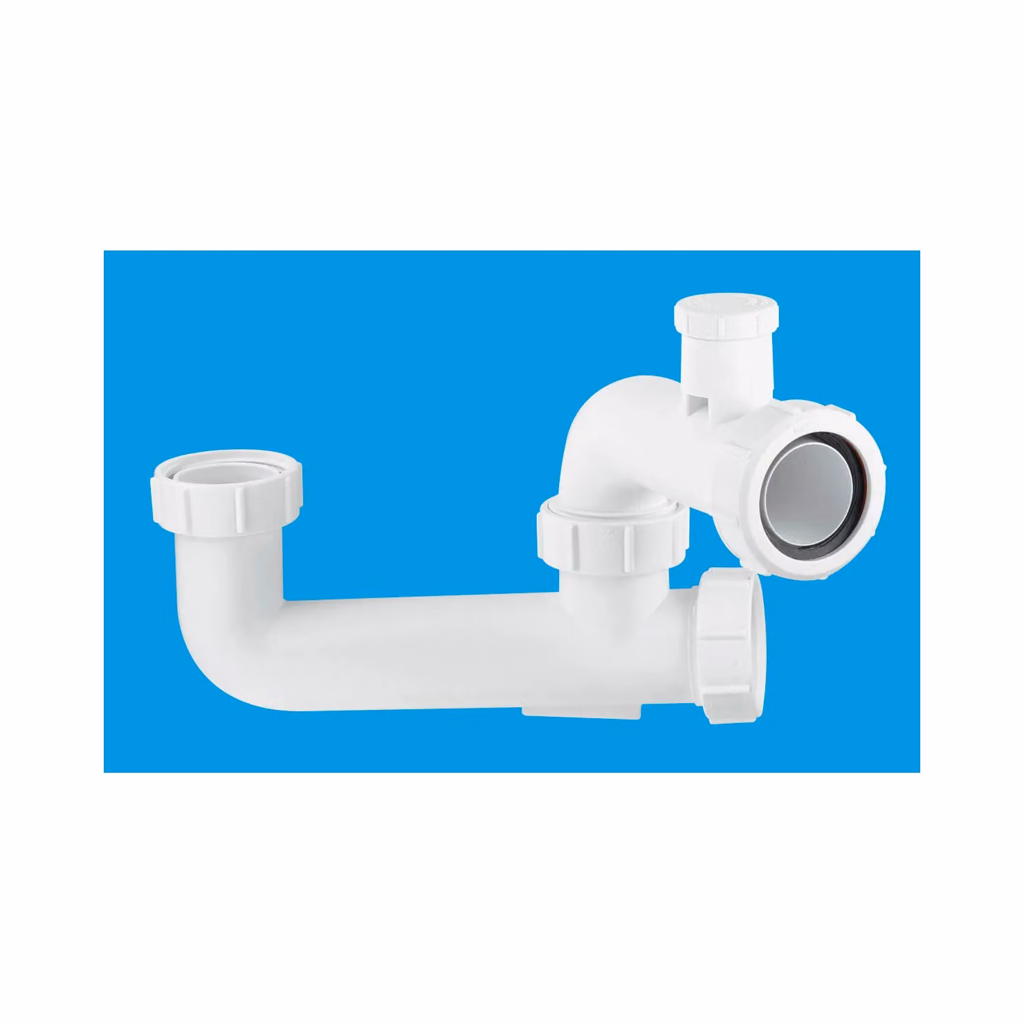 McAlpine SM10EV 60mm Seal Anti-Syphon Extended Body Bath Trap in White – 2
