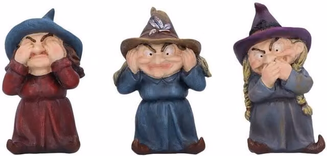 Nemesis Now Three Wise Witches Multicolour Figurine, Height: 9.3 cm