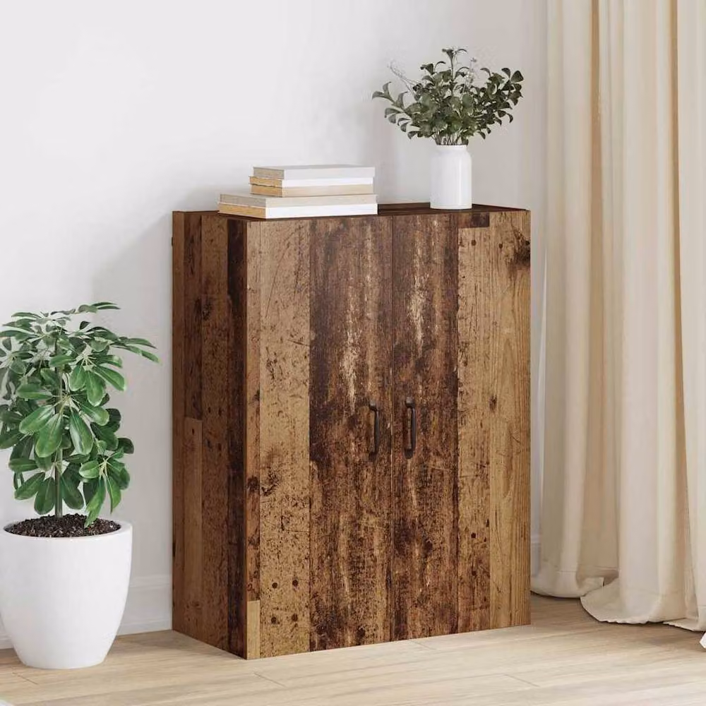 Berkfield Home Wall Mounted Hanging Cabinet in Old Wood Brown, W/D/H: 69.5 x 34 x 90 cm – 2