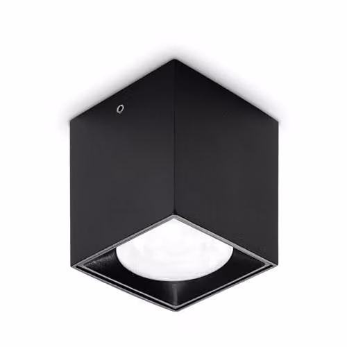 Netlighting Dot Integrated LED Surface Mounted Downlight in Black, 370Lm, 3000K Warm White