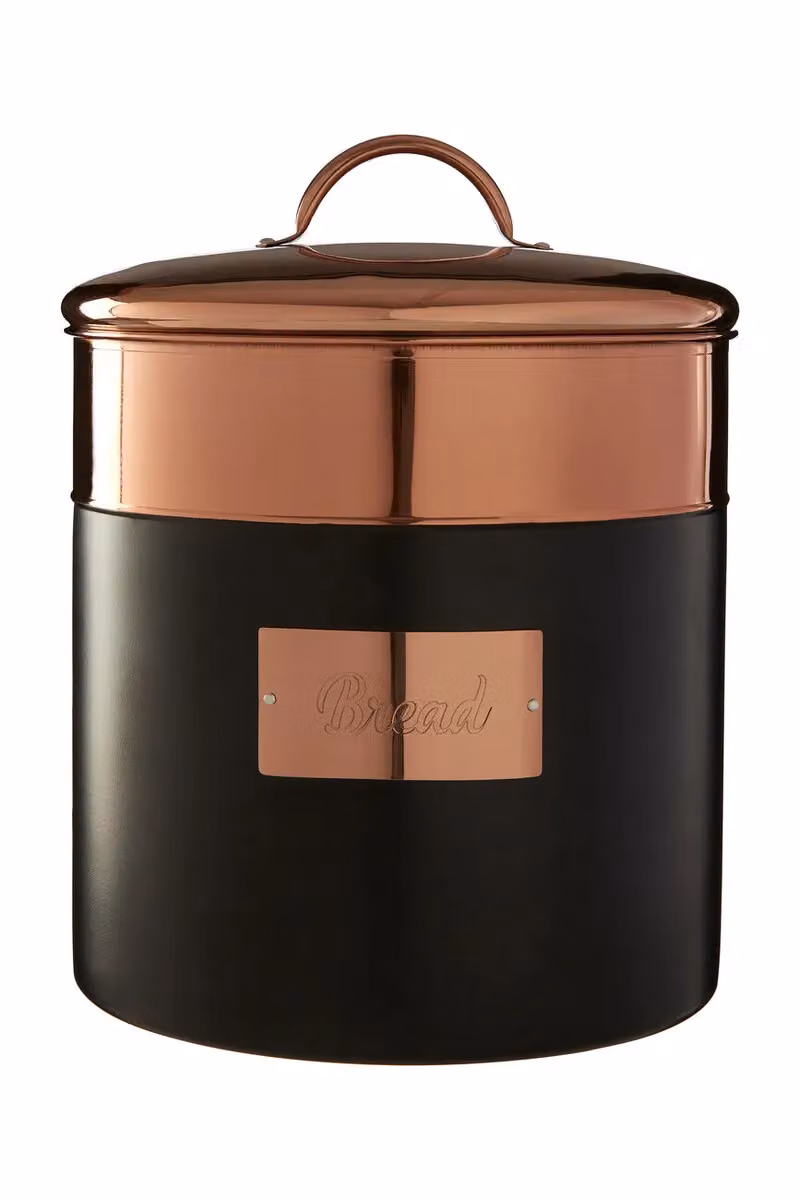 Orsina Prescott Stainless Steel Bread Bin in Grey, Gold or Black – 3