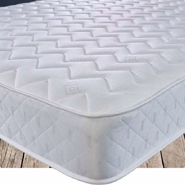 Starlight Beds Eco Filling Foam Free Hybrid Spring Mattress, White, W/D/H: 90 x 190 cm