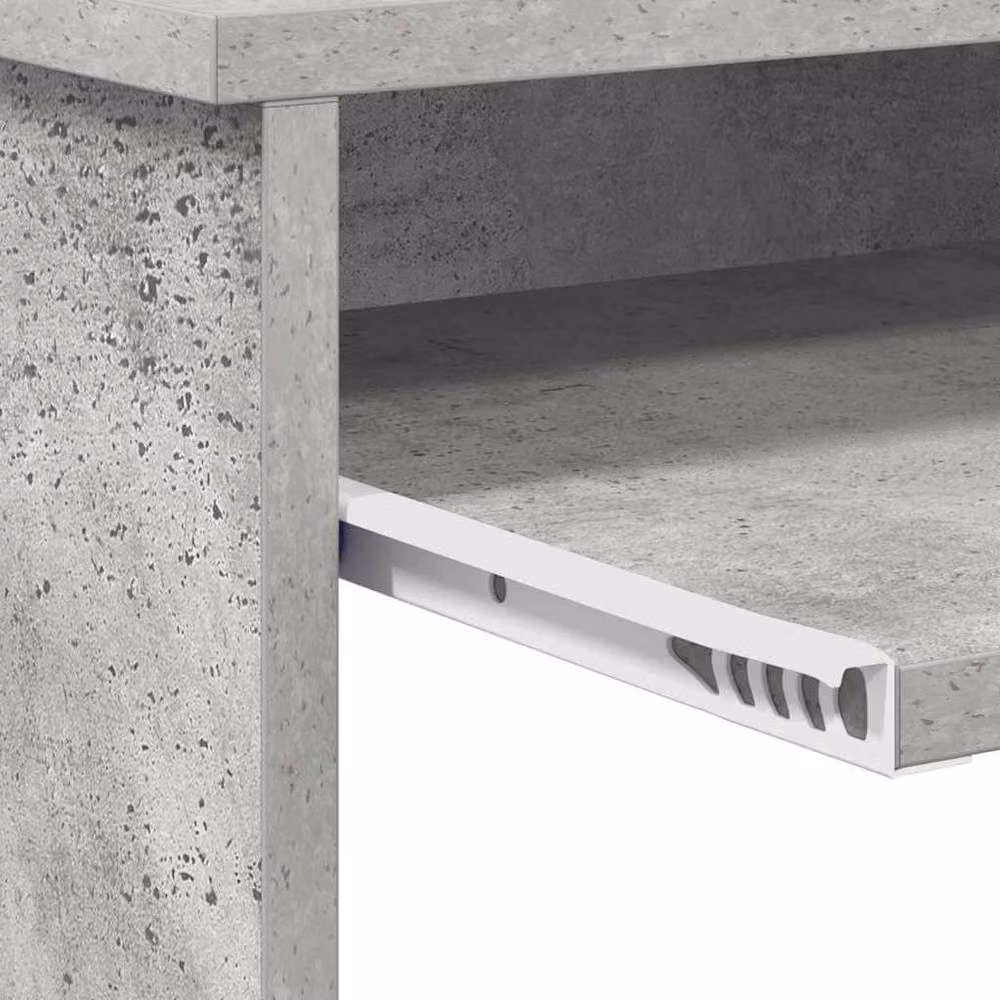 Berkfield Home Modern Writing Desk in Grey, W/D/H: 120.5 x 44 x 88.5 cm – 8