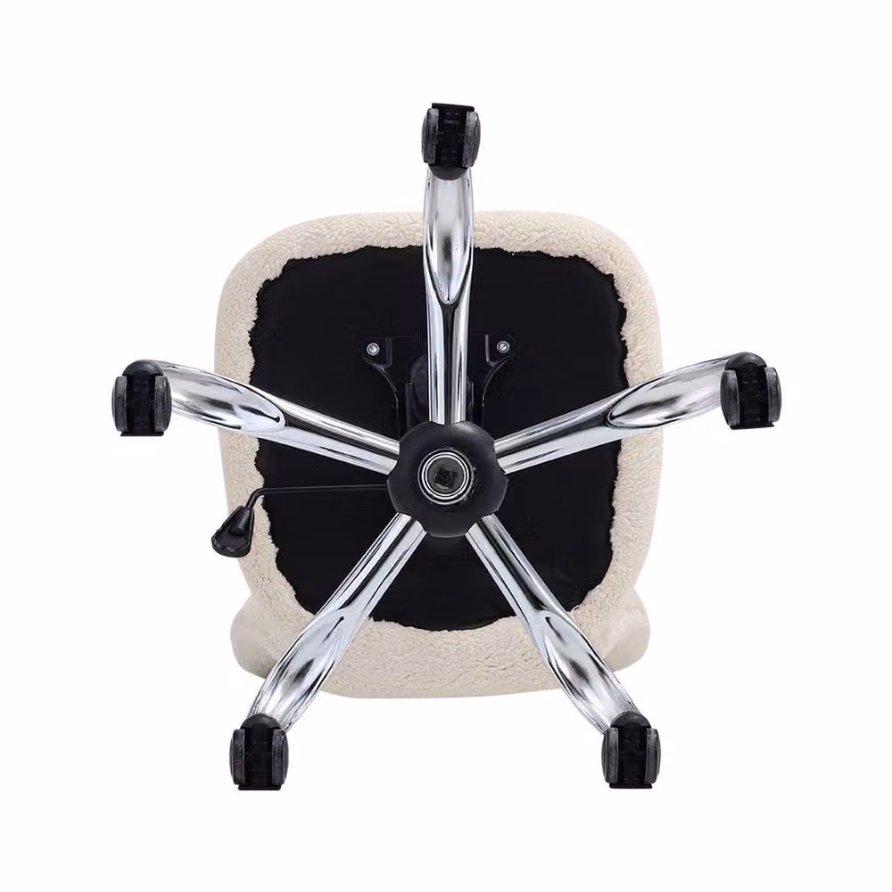 Garden Sanctuary Beige Plush Armless Task Chair with Castors – 2
