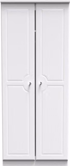 Ready Assembled 2 U Stratford 2 Door Wardrobe in White