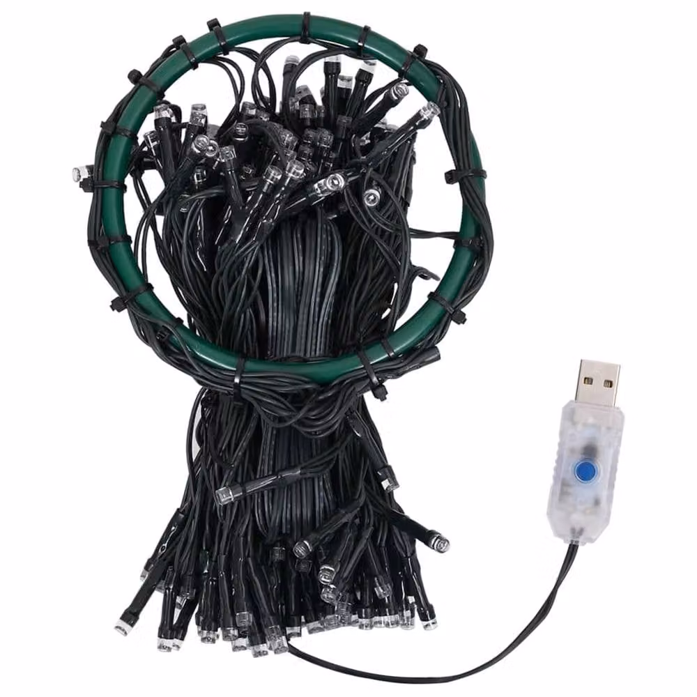 Berkfield Home Blue Christmas Tree Net Lights with 210 LEDs, Height: 210 cm – 2