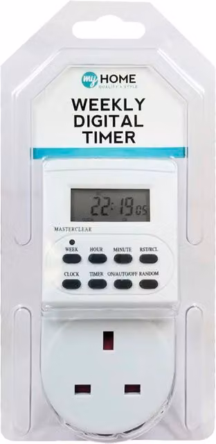 My Home Weekly Digital Timer in White