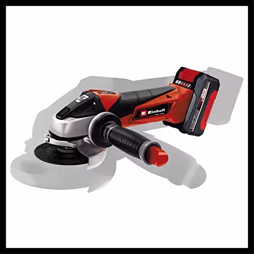 Einhell Power X-Change Cordless Angle Grinder in Red and Black with 115mm 4 Inch Disc – 3