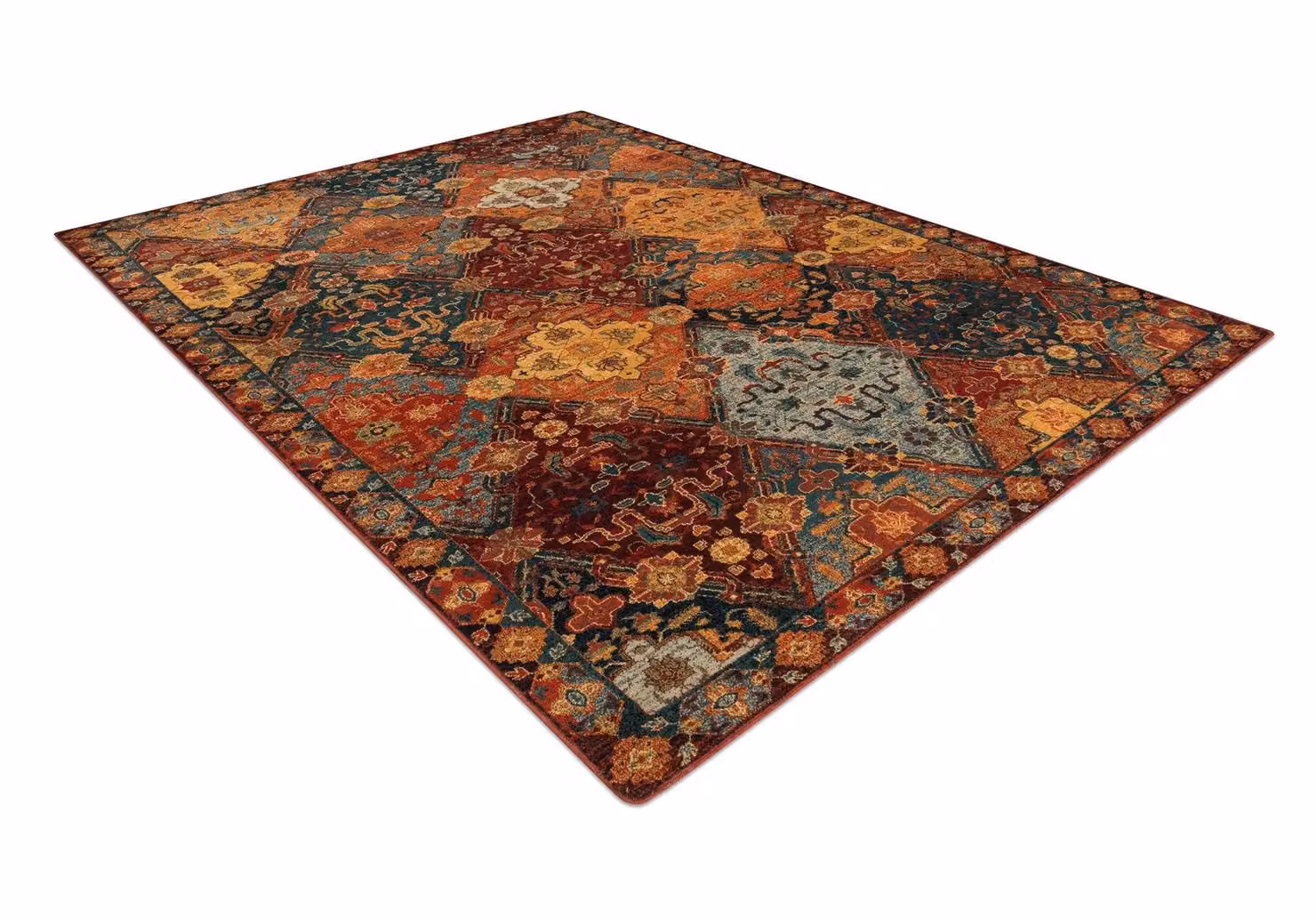 RugsX Wool Omega Rug in Red and Multicolour, W: 200 cm, D: 300 cm – 2