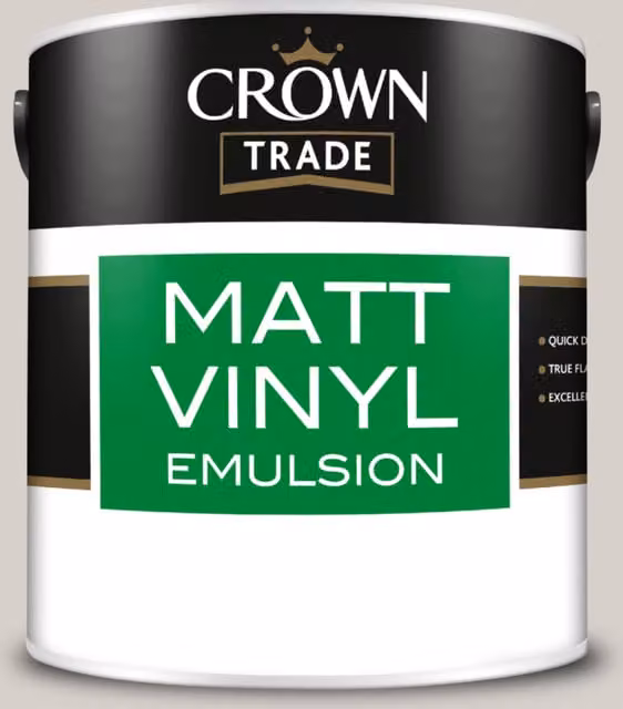 Crown Trade Dash Of Nutmeg Matt Vinyl Dispersion Paint, Multicolour, 2.5l – 1