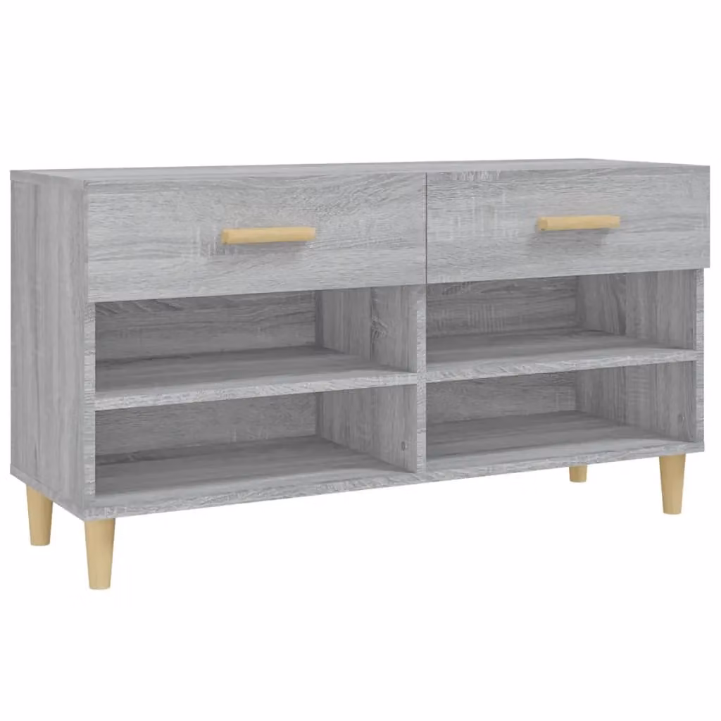 Berkfield Home Grey Sonoma Shoe Cabinet W/D/H: 102 x 35 x 55 cm – 2