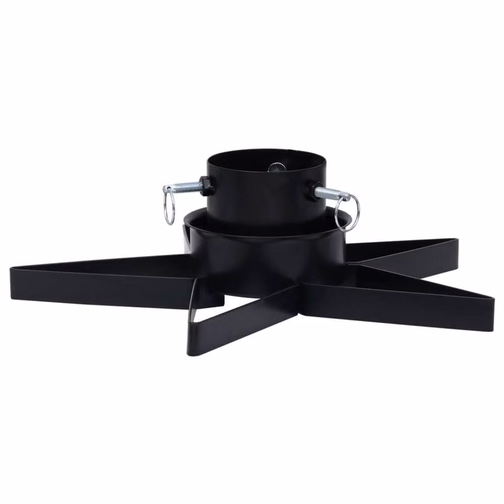 Berkfield Home Christmas Tree Stand, Black, W/D/H: 47 x 47 x 13.5 cm – 3