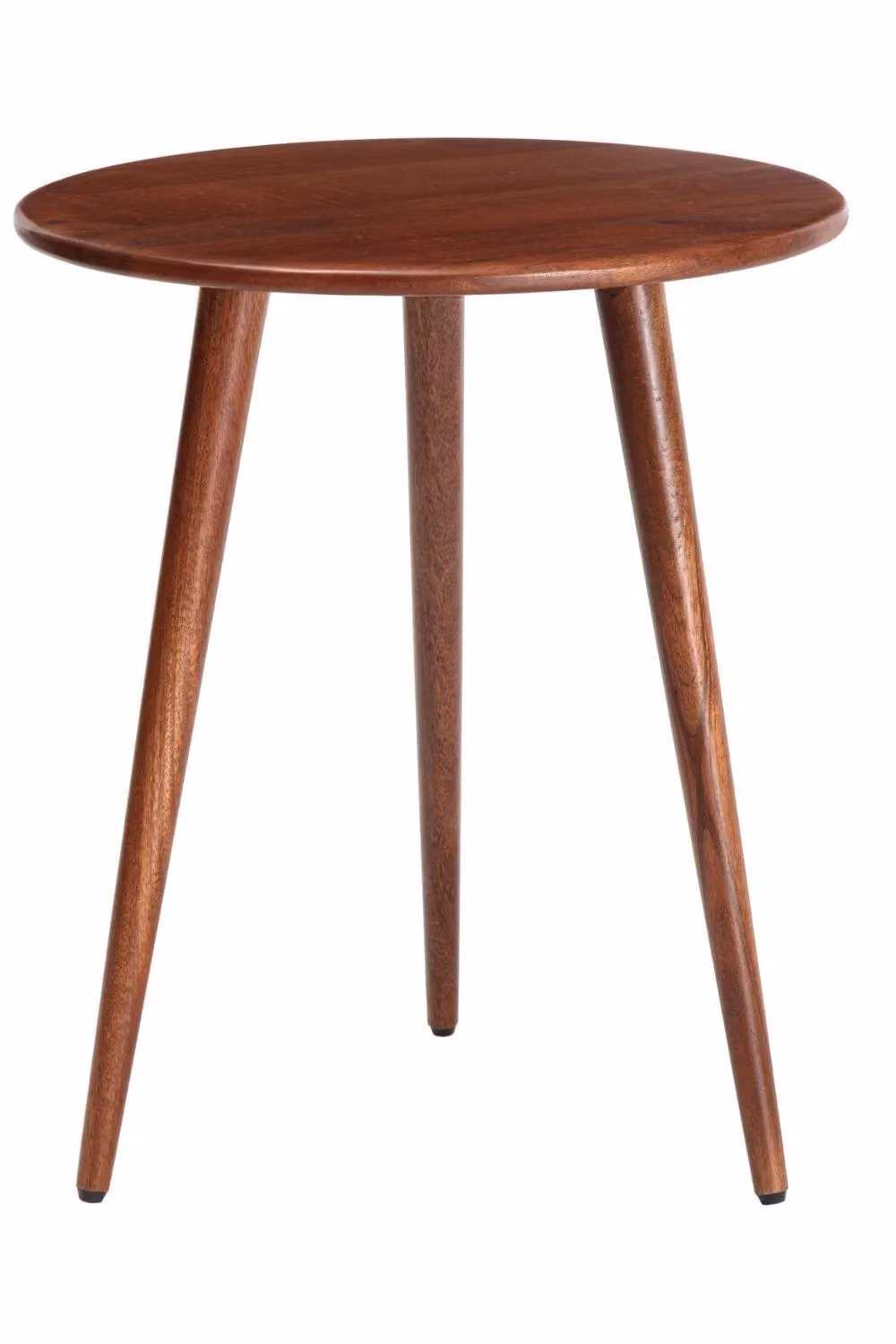 MH London Judy Round Solid Mango Wood Side Table in Walnut Brown – 2