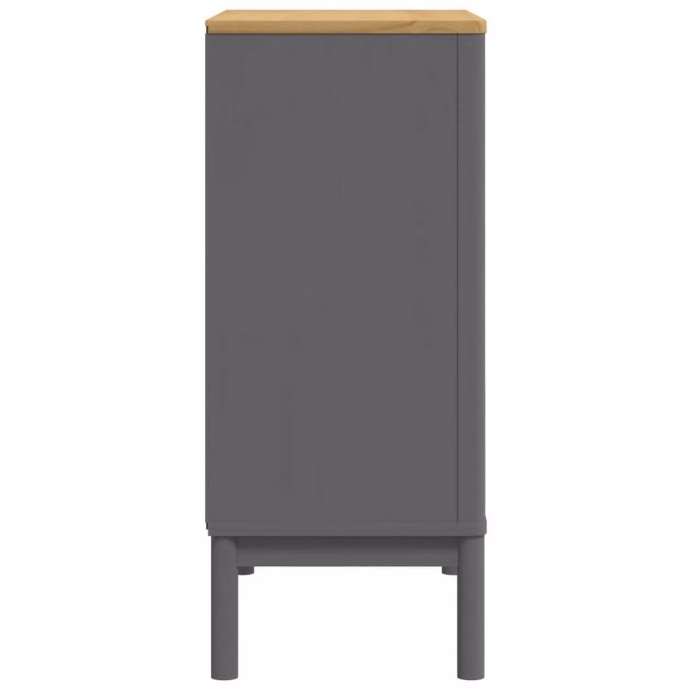 Berkfield Home Floro Chest of Drawers in Grey Solid Pine Wood – 3