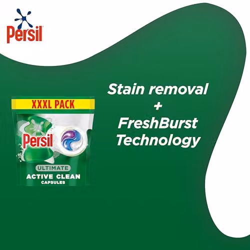 Persil Ultimate Active Clean Washing Capsules for 14 Days of Freshness, 54 Washes, Multicolour – 4