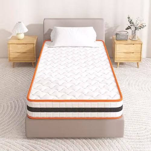 MCC Direct White Hybrid Memory Foam Mattress, OEKO-TEX Certified, W/D/H: 90 x 190 x 20 cm – 2