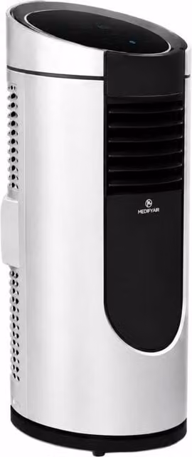 Dyzi 4-in-1 Portable Air Conditioner and Heater, 9000 BTU Monobloc with Remote Control, White