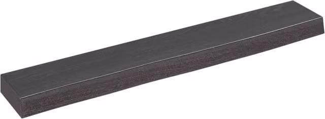 Berkfield Home Wall Mounted Rustic Oak Shelf in Brown and Grey, W/D/H: 60 x 10 x 4 cm – 1