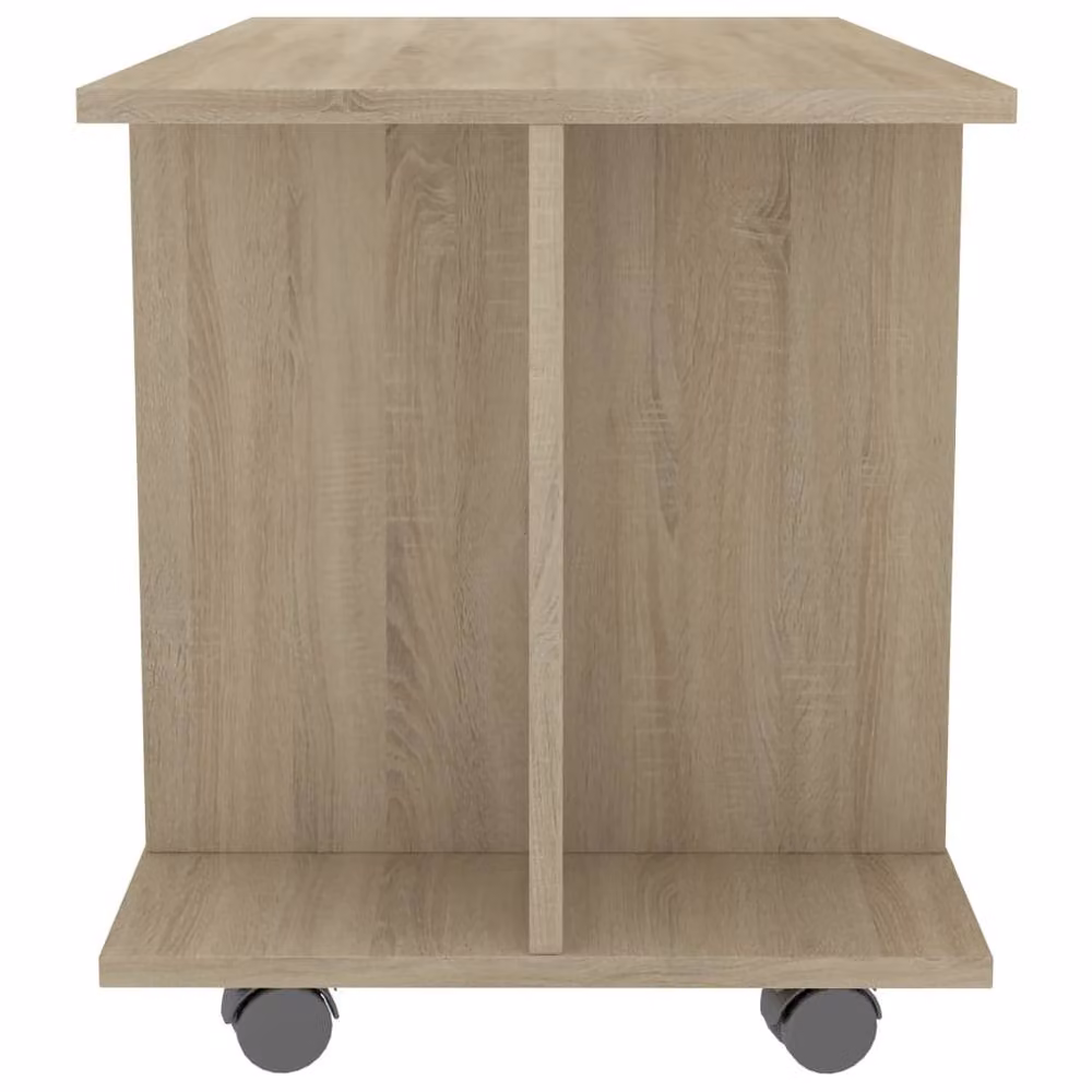 Berkfield Home TV Cabinet with Castors in Sonoma Oak Brown, W/D/H: 80 x 40 x 45 cm – 5