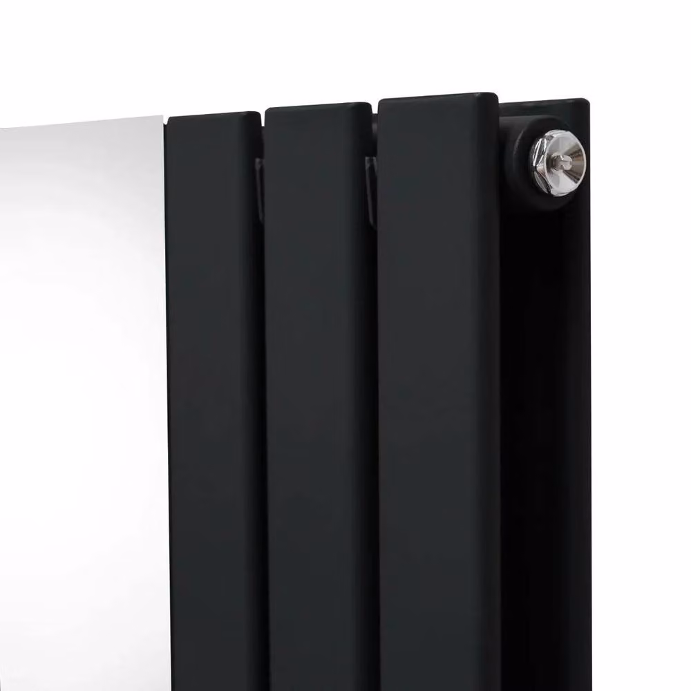 Monstershop Flat Mirror Radiator in Black, W: 180 cm, H: 56.5 cm – 7