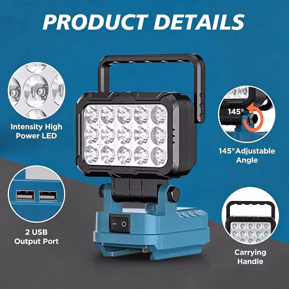 SPETLEK 3 inch Cordless LED Work Light for Makita in Blue – 4