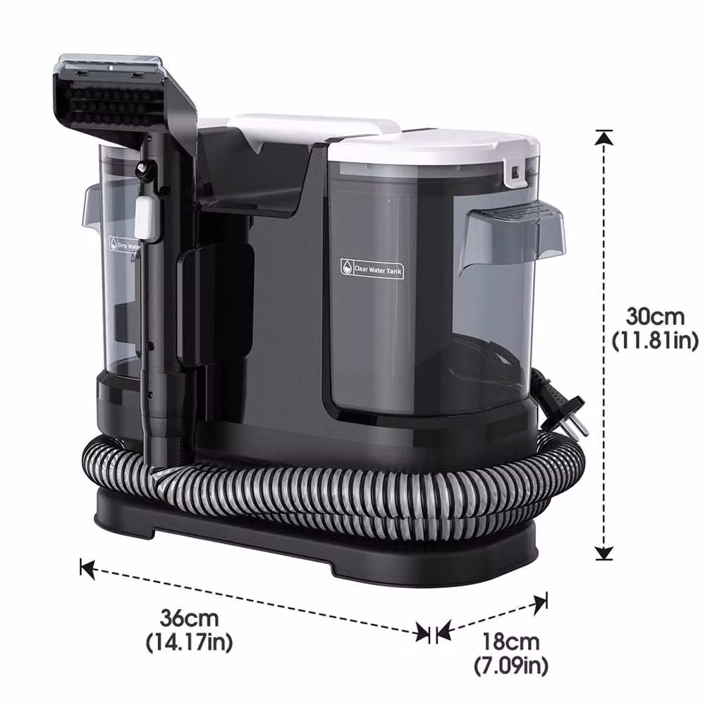 SPETLEK 3-in-1 Portable Carpet and Upholstery Cleaner with 15kPa Suction in Black – 2