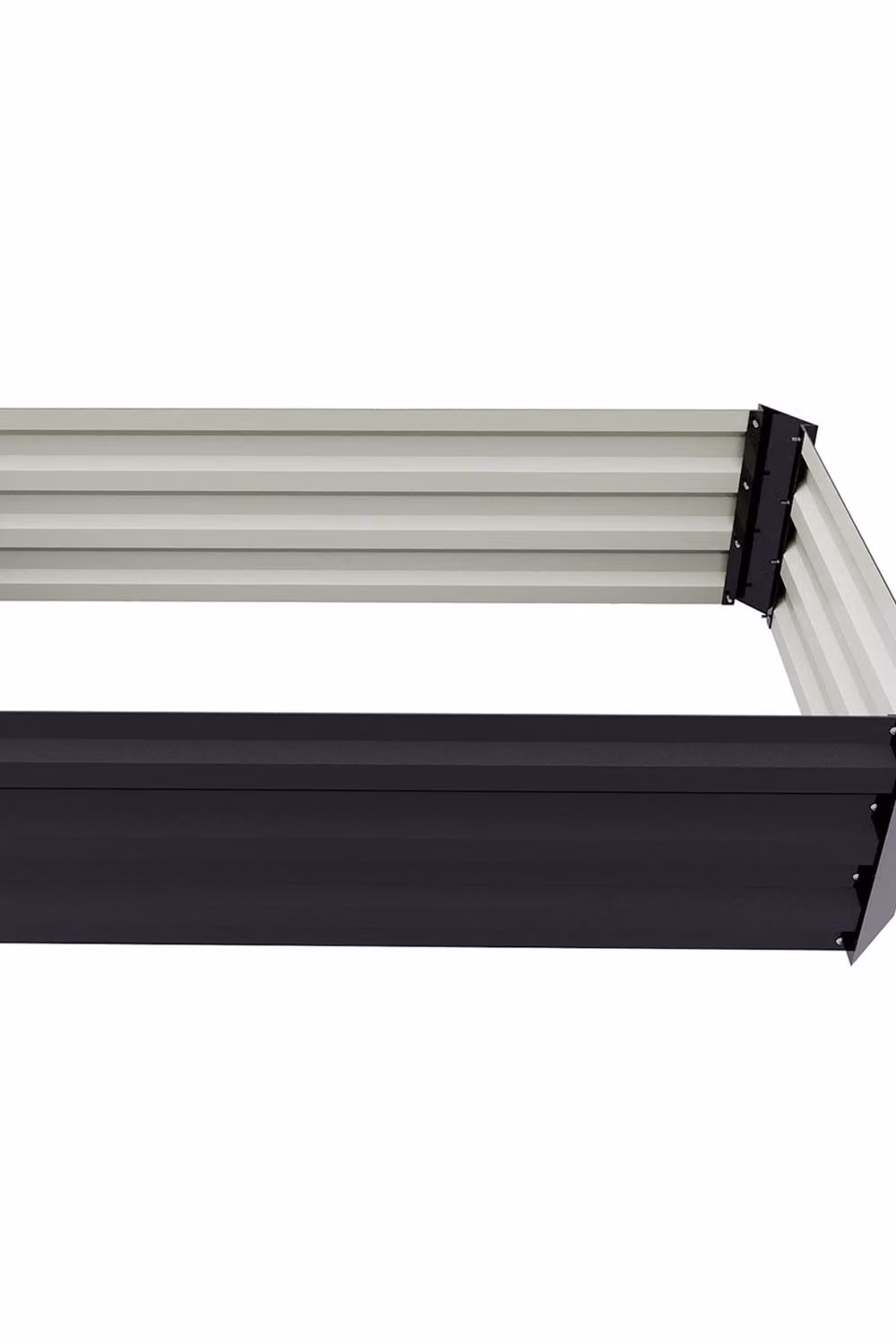Garden Sanctuary Black Galvanised Steel Raised Garden Bed W/D/H: 60 x 60 x 30 cm – 7