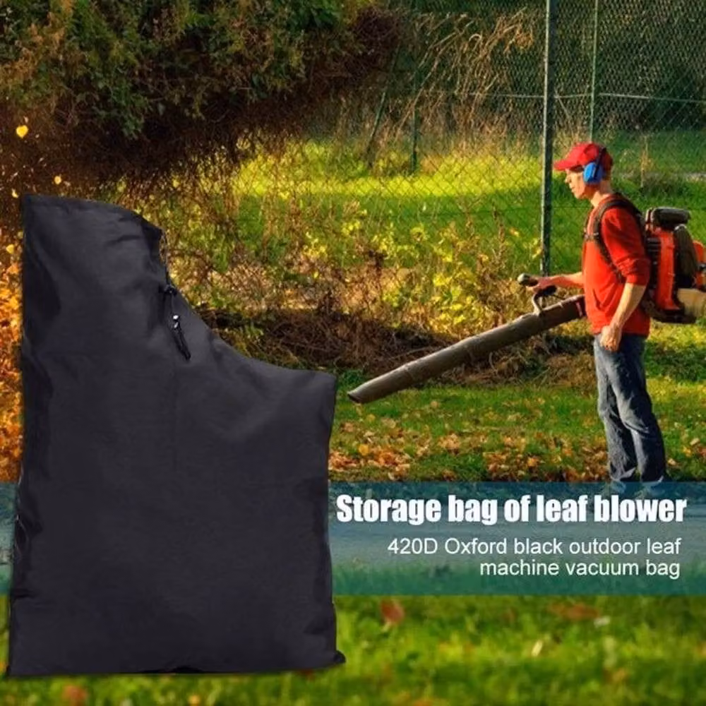 FLAVORA 2-Piece Black Polyester Garden Leaf Blower Vacuum Collection Bags, W/D/H: 100 x 15 cm – 5
