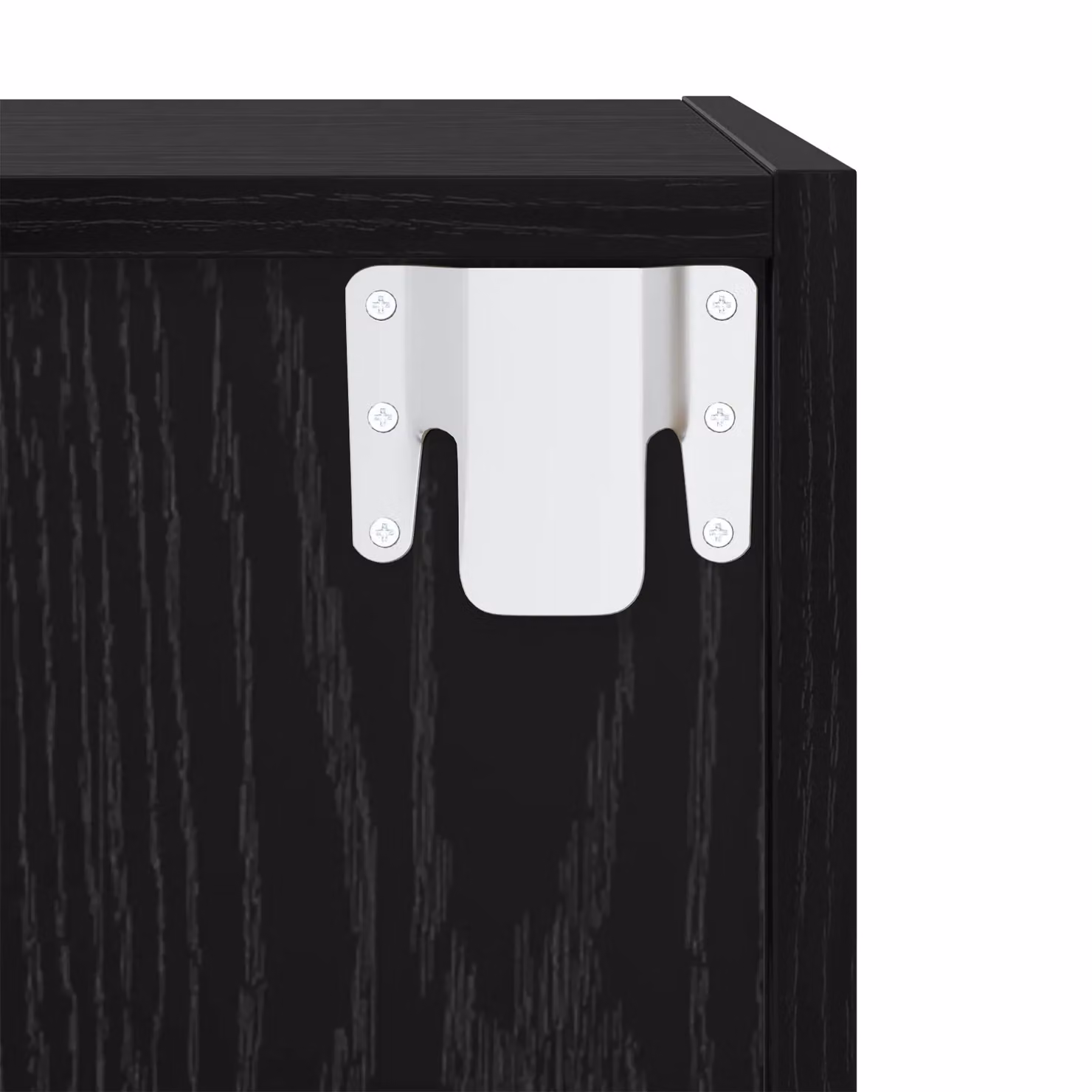 Berkfield Home 2-Piece Wall TV Cabinet in Black Oak, W/D/H: 37 x 37 x 72 cm – 5