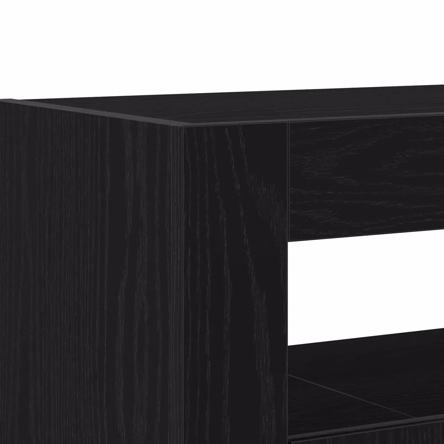Berkfield Home Modern Black Oak Sideboard with Integrated Lighting, W/D/H: 116 x 30 x 75 cm – 5