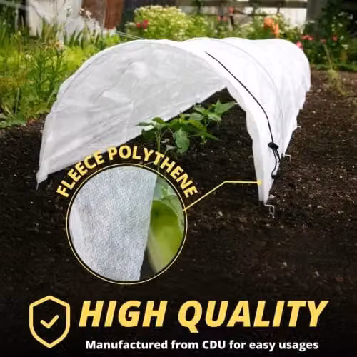 Marco Paul 3m White Fleece Grow Tunnel with Galvanised Steel Frame – 7