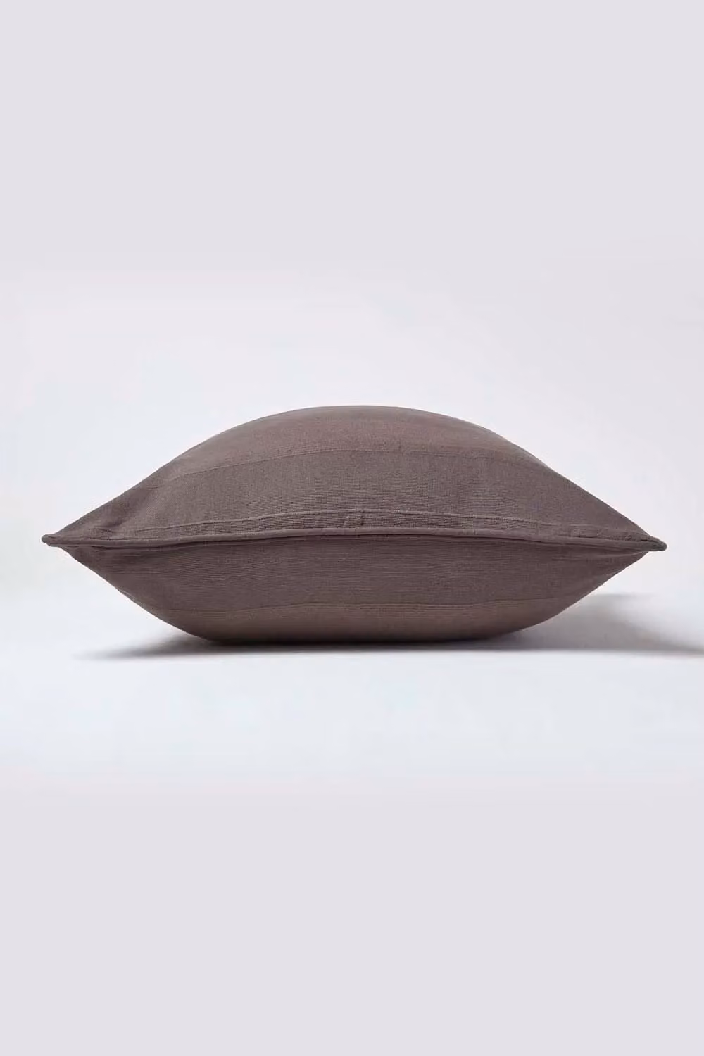 Homescapes Rajput Ribbed Cotton Cushion Cover in Grey, W/D/H: 60 x 60 x 1 cm – 2