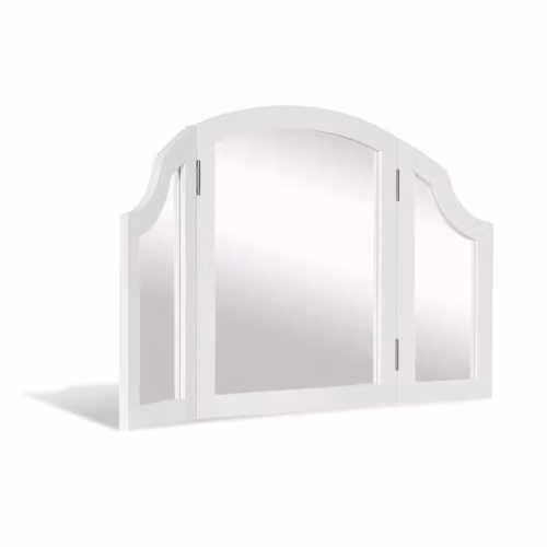 Statement Furniture Gainsborough 3-Way Tabletop Dressing Table Mirror in White, W: 105.5 cm, H: 60 cm, D: 2 cm – 2