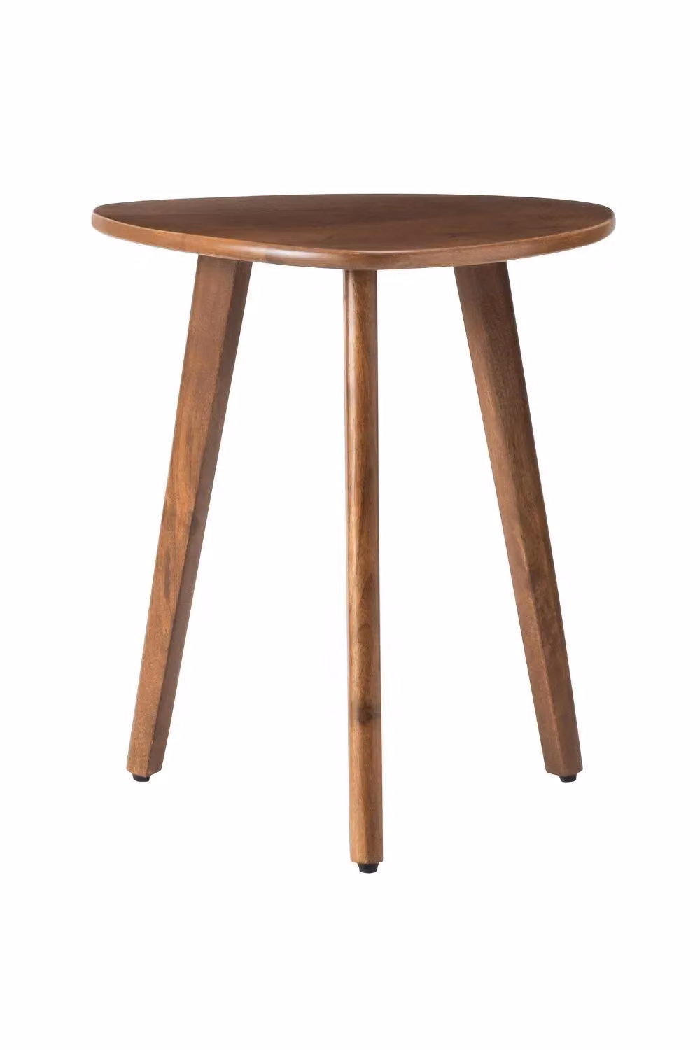 MH London Armstrong Triangle Solid Mango Wood Side Table in Dark Brown – 2