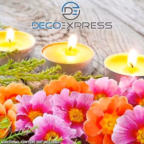 Deco Express Citronella Tealight Candles, Yellow, Pack of 50