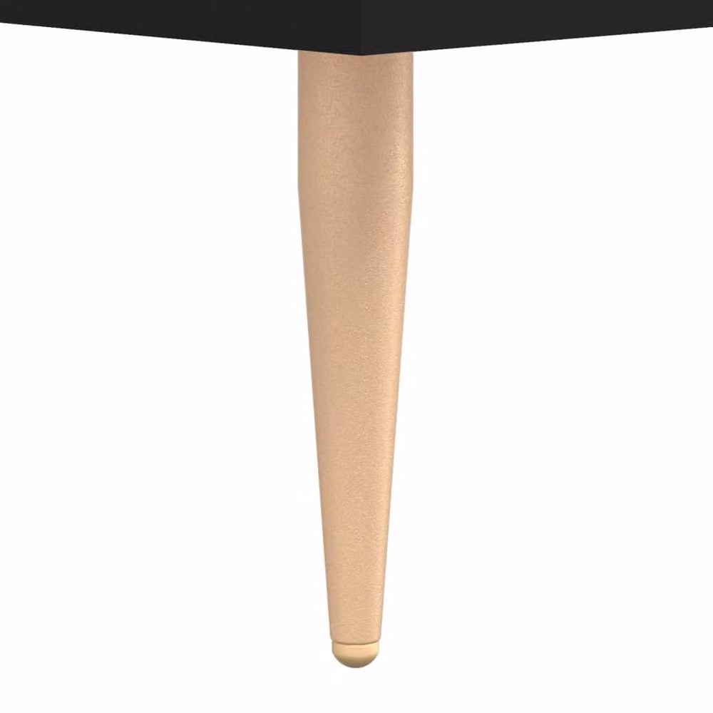Berkfield Home Set of 2 Black Square Coffee Tables in Engineered Wood, W/D/H: 50 x 50 x 40 cm – 3