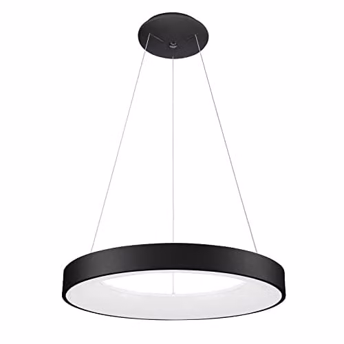 Netlighting Giulia Modern Integrated LED Pendant Ceiling Light, Black, 4000K