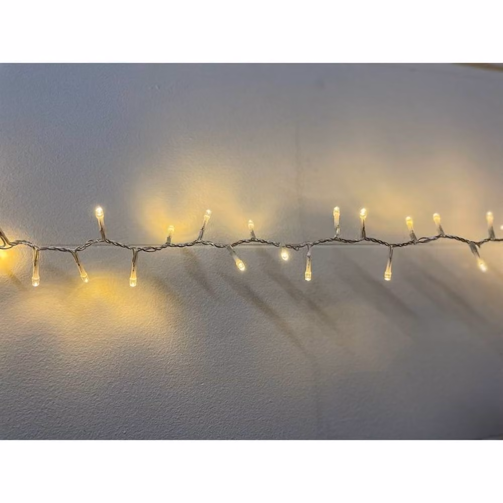 Lemon Pavilion Warm White LED Christmas String Lights, 13.6 m, White – 2