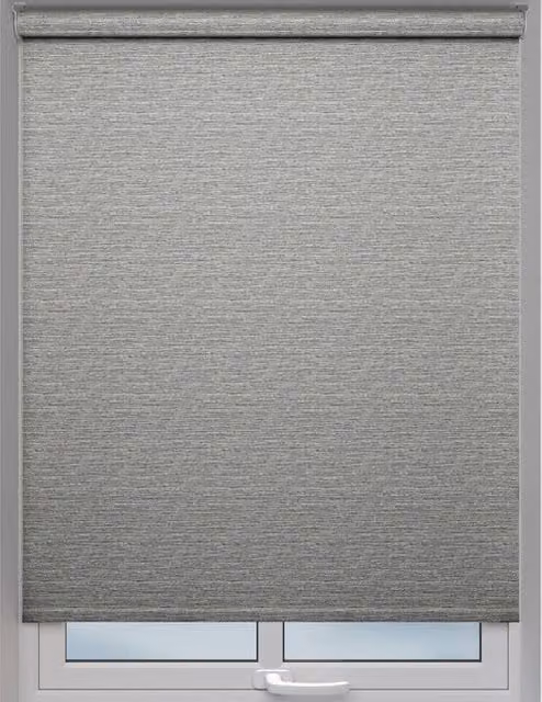Terrys Nueva Made to Measure Fraction Semi-Transparent Textile Roller Blind in Black or Grey