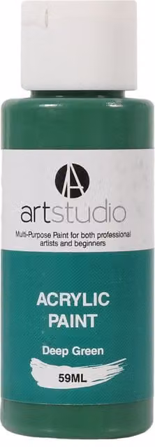 Art Studio Deep Green Acrylic Paint for Professionals, 9.7 cm