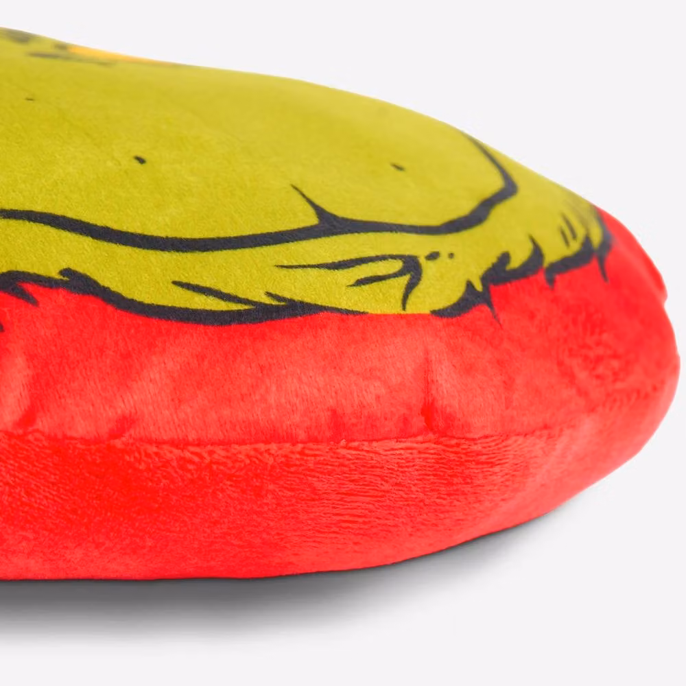 OHS Grinch Plush Scatter Cushion in Green and Red, W: 36 cm, H: 25 cm – 5