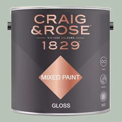 Craig & Rose 1829 Gloss Paint in Sung Blue, 2.5 l