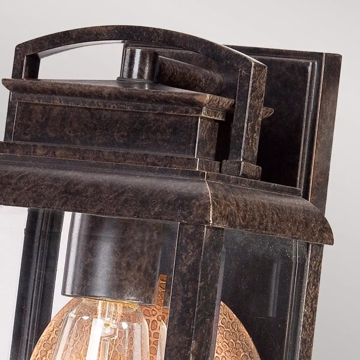 Netlighting Byron Small Outdoor Wall Lantern Light in Imperial Bronze and Brown, IP44, E27 – 2