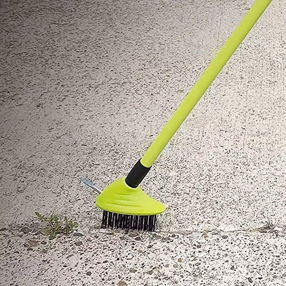 EONLION 3 in 1 Telescopic Garden Wire Brush for Weed and Moss Removal, Green – 4