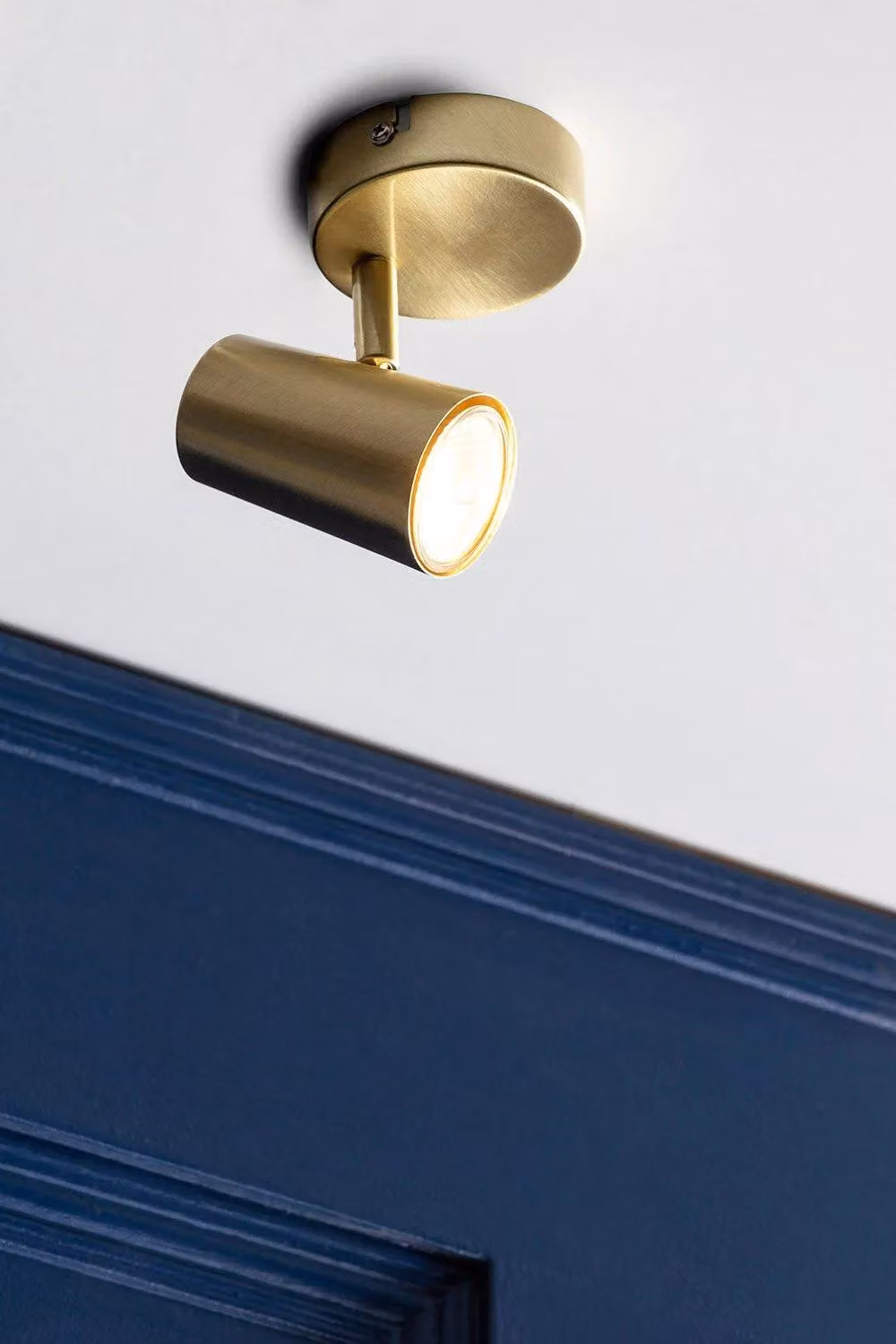 BHS Lighting Barley Adjustable Spotlight Ceiling Light in Gold/Brass – 2