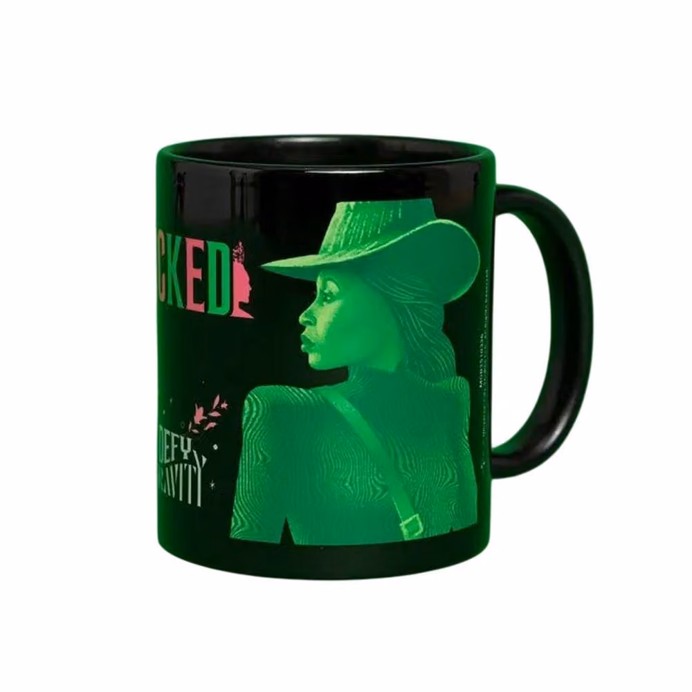 Wicked Defy Gravity Ceramic Mug, Black, 312 ml – 2